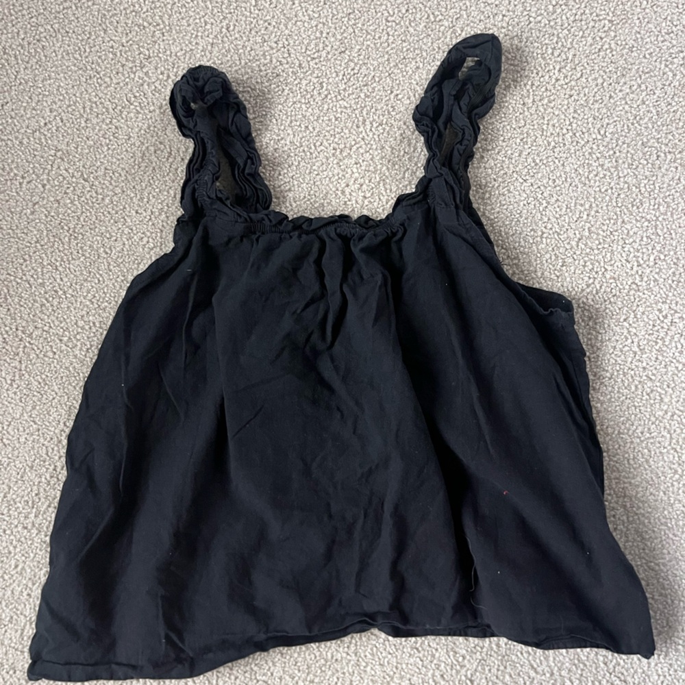 Black Strapless Top